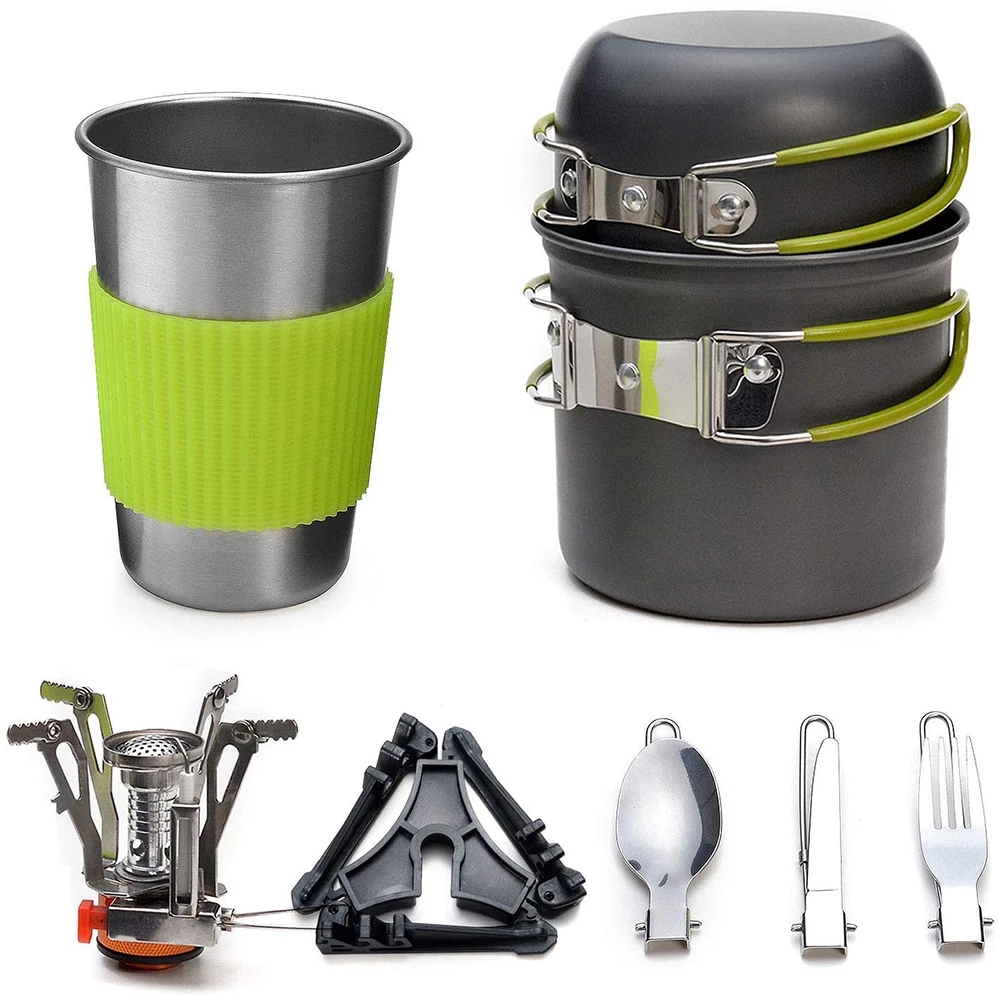 Camping Cooking Organizer - Kit Peralatan Masak Berkemah dengan Kompor