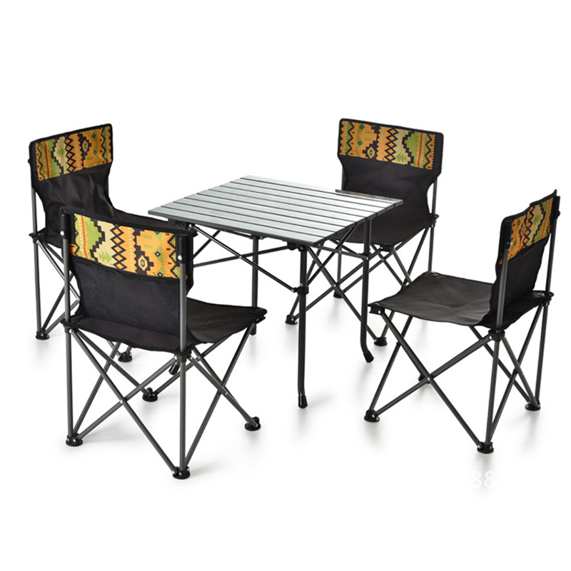 # @Meja & Kursi Lipat Kayu 5 P - Camping Cooking Dining Set ulasan dan harga