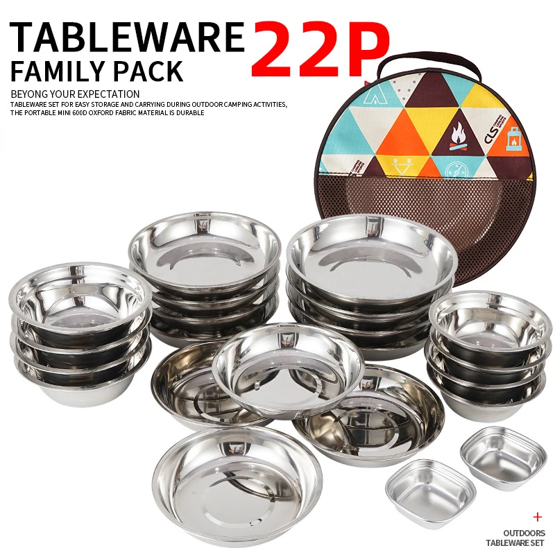 Set Perlengkapan Makan Portabe - Camping Cooking Dining Set ulasan dan harga