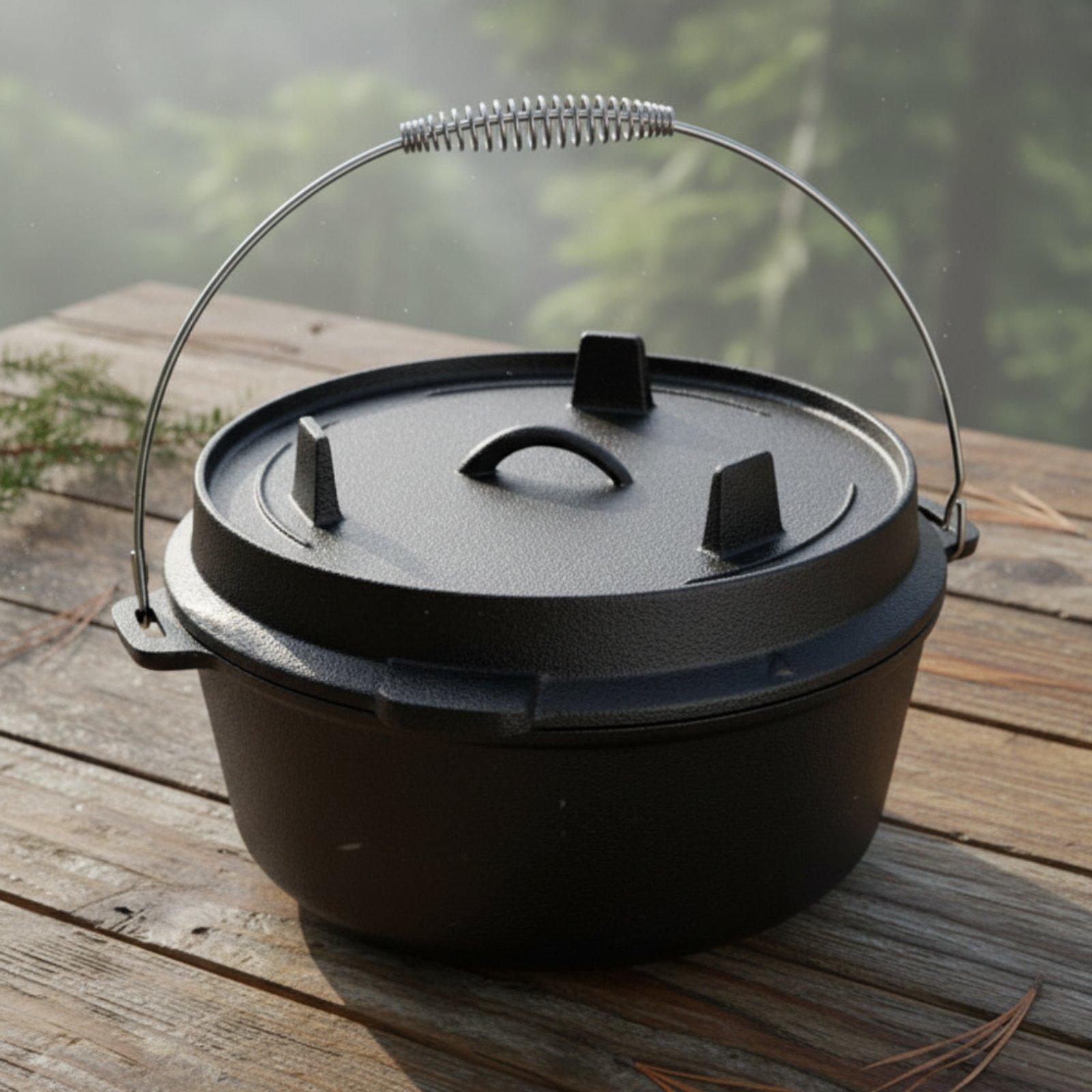 Panci Masak Besi Cor Tanpa Lap - Camp Dutch Oven Cast ulasan dan harga