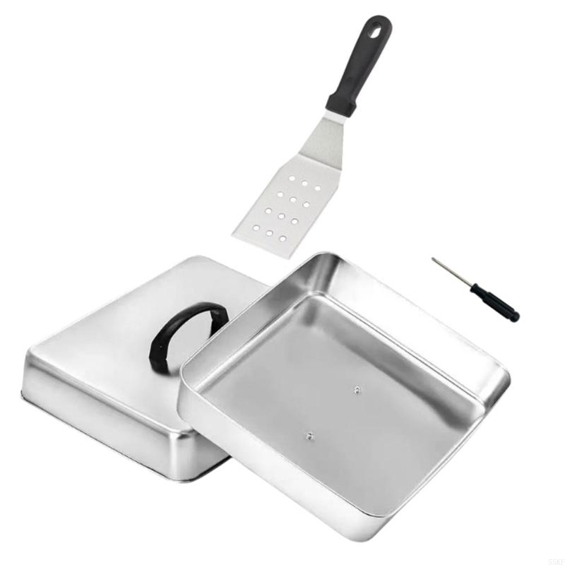 Penutup Atas Datar dengan Bent - Camping Cooking Flat Top ulasan dan harga