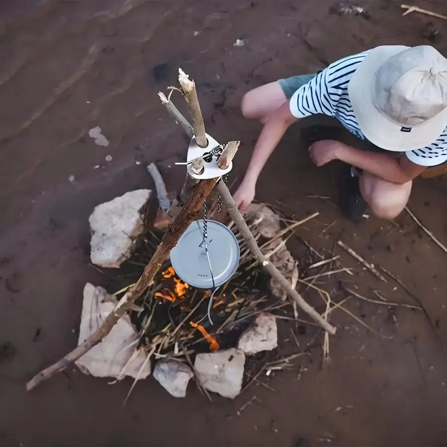 Gantungan Tripod Berkemah Port - Camping Hiking Cooking ulasan dan harga