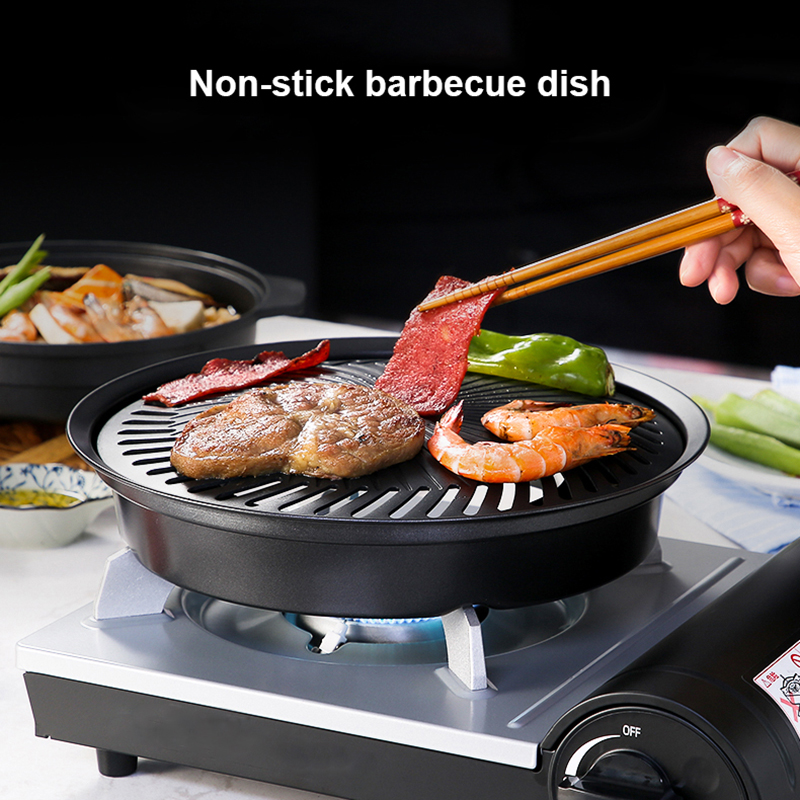 Baki Barbekyu Anti Lengket Kor - Camping Cooking Flat Top ulasan dan harga