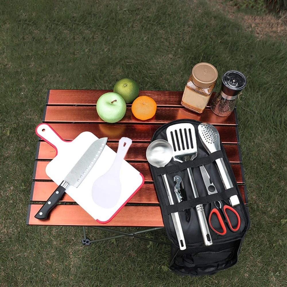 2024 Set Peralatan Piknik Tas  - Camping Cooking Organizer ulasan dan harga